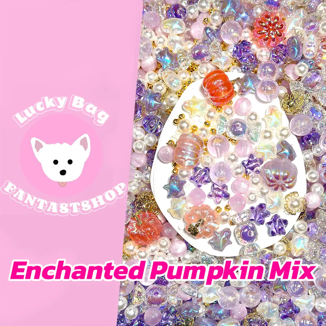 🔥【 Half Bogo+1 Bottle】Enchanted Pumpkin Mix for / Key /Phone Chain/Bracelet - Open in live