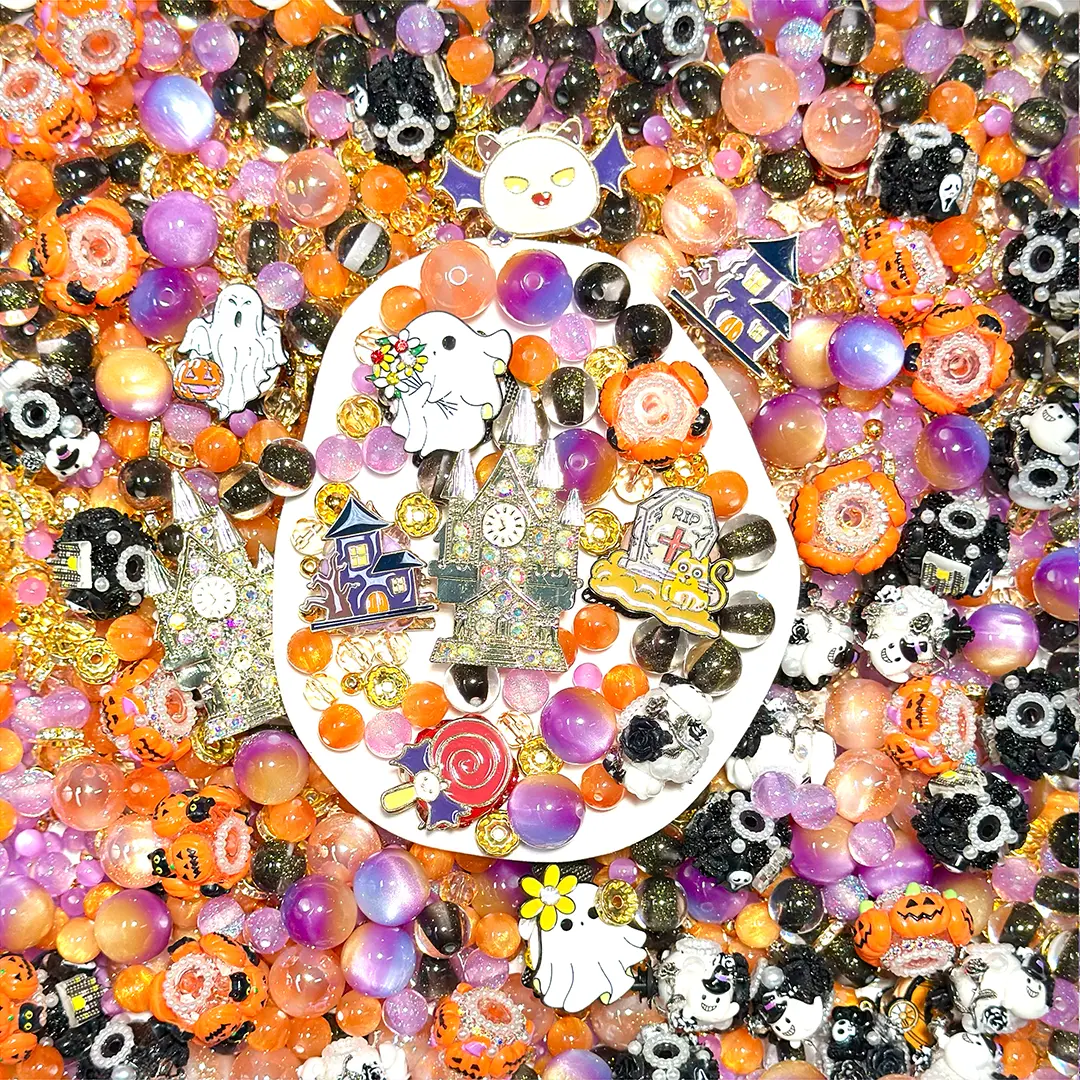 🔥【 Half Bogo+1 Bottle】Ghostie Party Mix for / Key /Phone Chain/Bracelet - Open in live