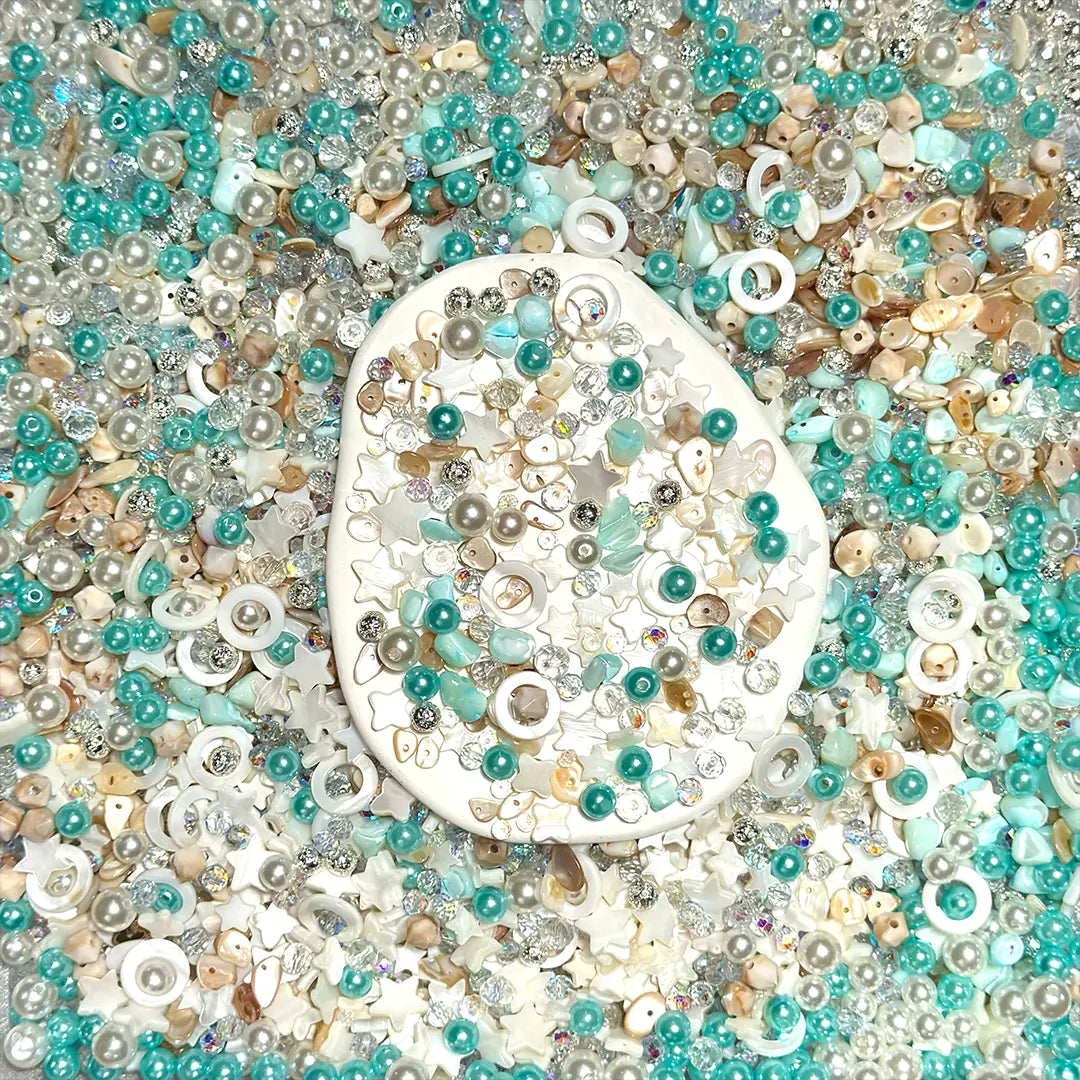 🔥【 Half Bogo+1 Bottle】Tranquil Shell Mix  for / Key /Phone Chain/Bracelet - Open in live
