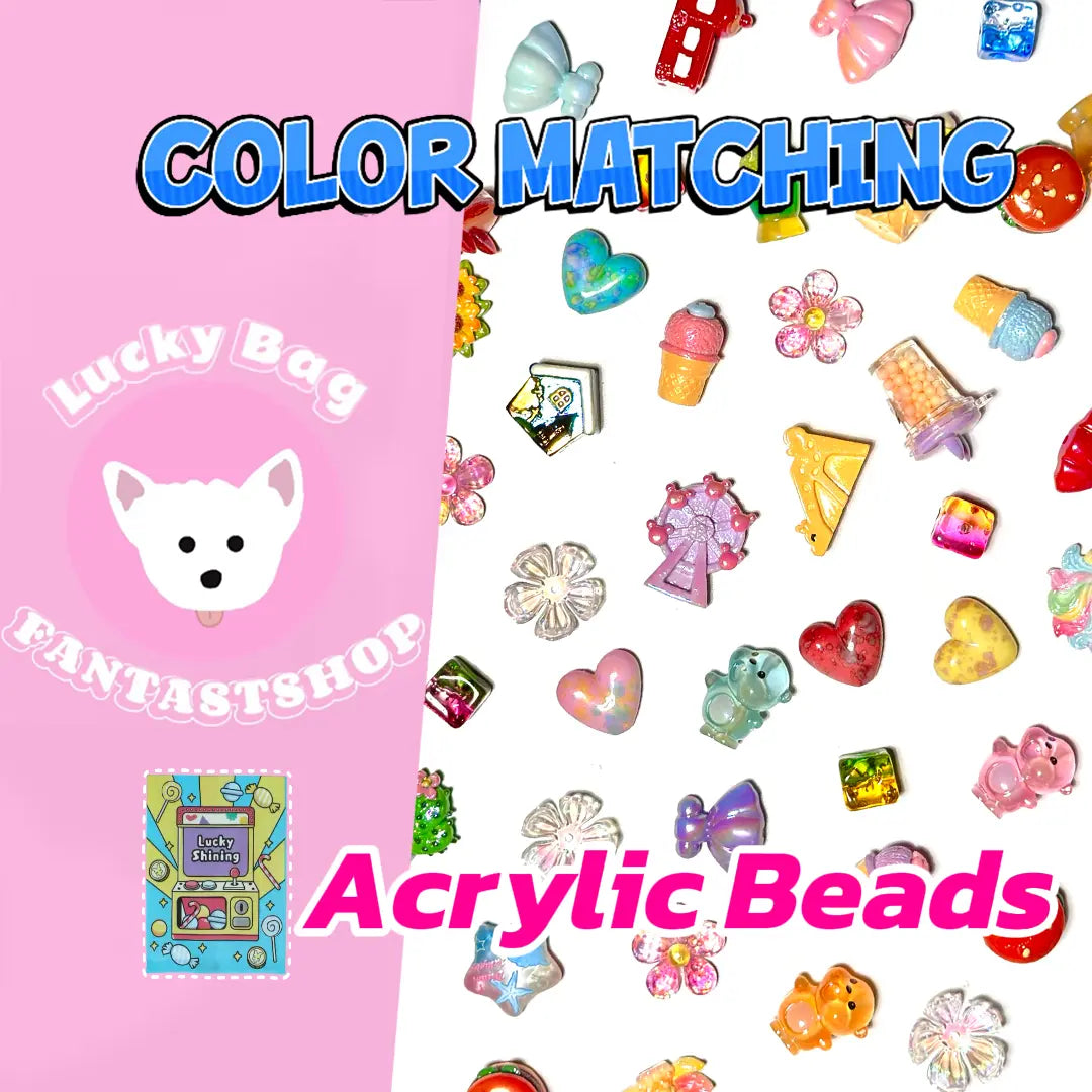 Acrylic Beads Blind Bags for Beadable Pen/ Key Chain - Open in live