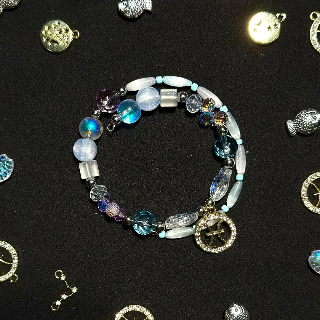 Azure Pisces Mix for / Bracelet/ necklace / Keychain/Phone chain- Open in live