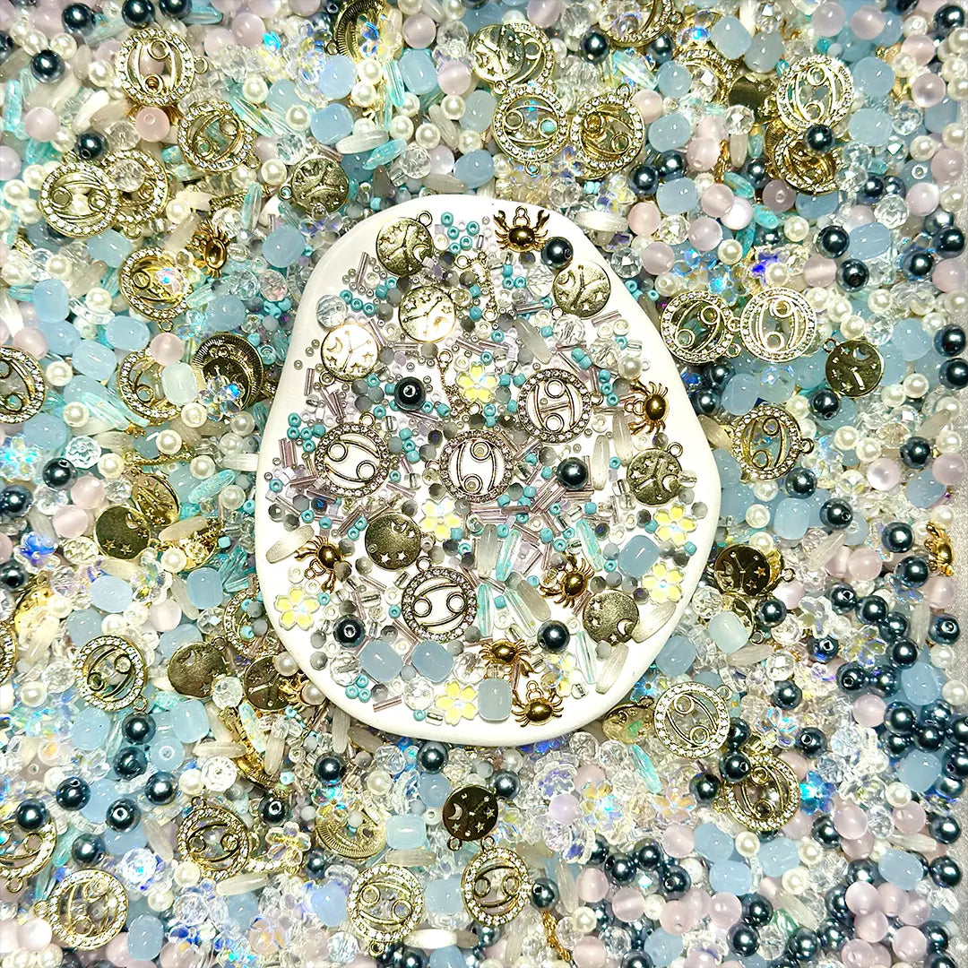 Cancer zodiac Mix Mix for / Key / Phone Chain/Bracelet- Open in live
