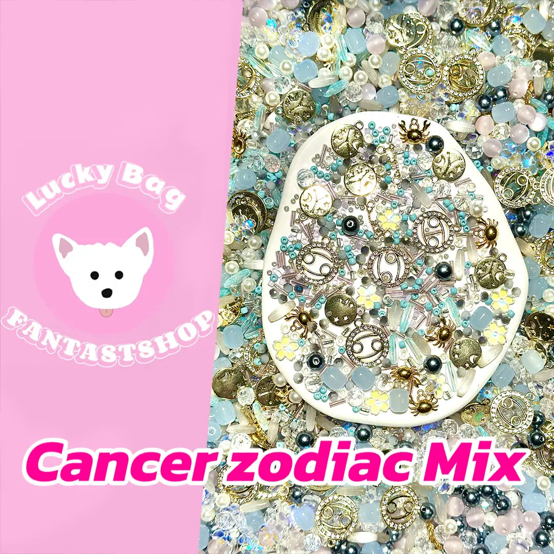 Cancer zodiac Mix Mix for / Key / Phone Chain/Bracelet- Open in live