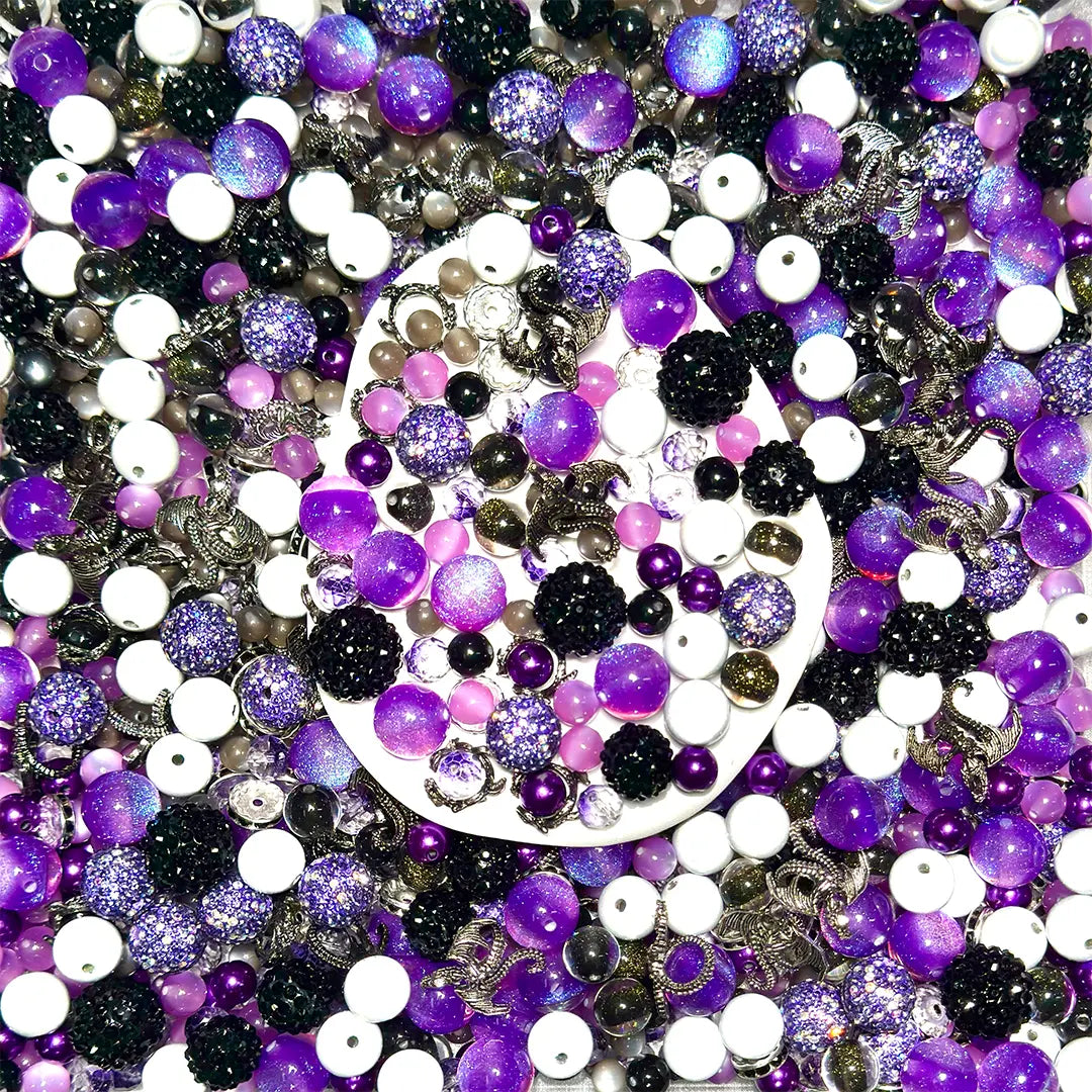 🔥  Bunny‘s Purple Shadow Mix for / Bracelet/  Keychain/Phone chain- Open in live
