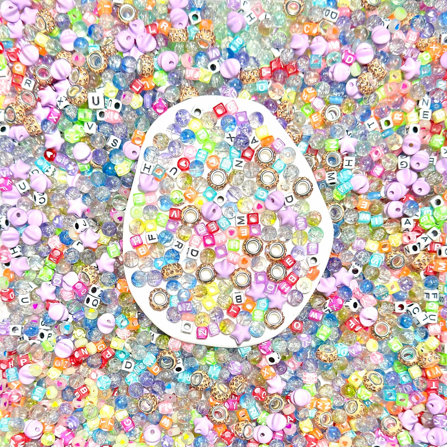 Color Letter Mix for Key /Phone Chain/Bracelet/Necklace- Open in live