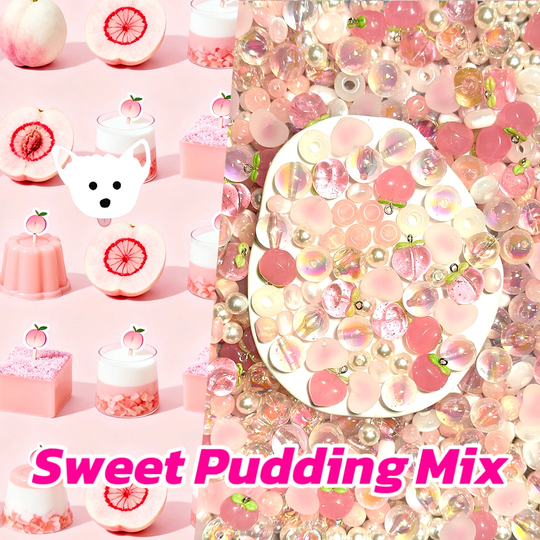 Sweet Pudding Mix for Key/Phone Chain/Bracelet/Necklace- Open in live