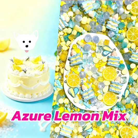 Azure Lemon Mix for Key/Phone Chain/Bracelet/Necklace- Open in live