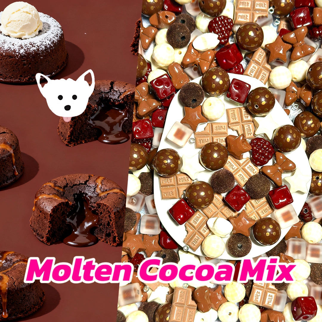 Molten Cocoa Mix for Key/Phone Chain/Bracelet/Necklace- Open in live