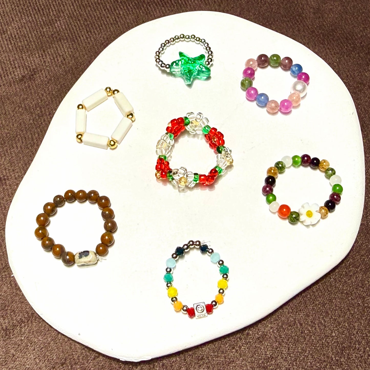 【Pre-sale】Seed Beads Ring - Open in live