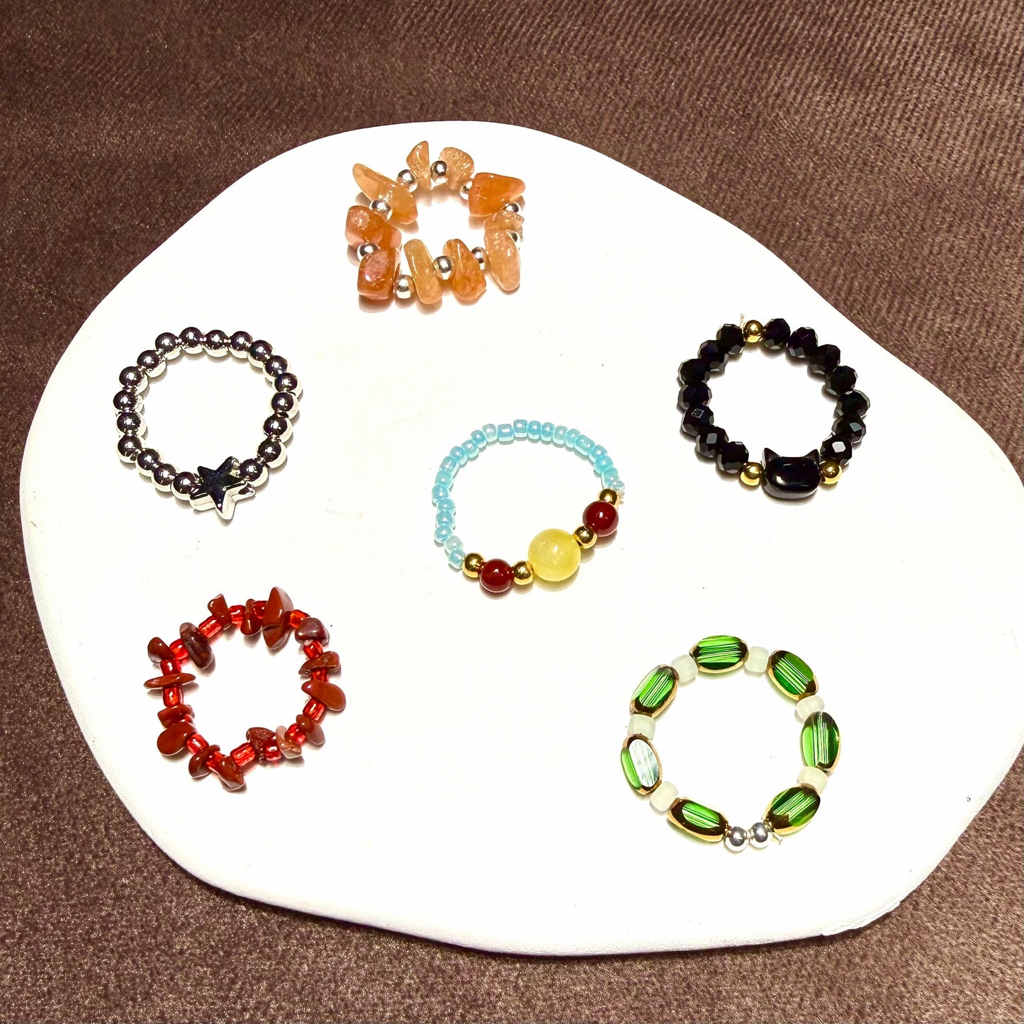 【Pre-sale】Seed Beads Ring - Open in live