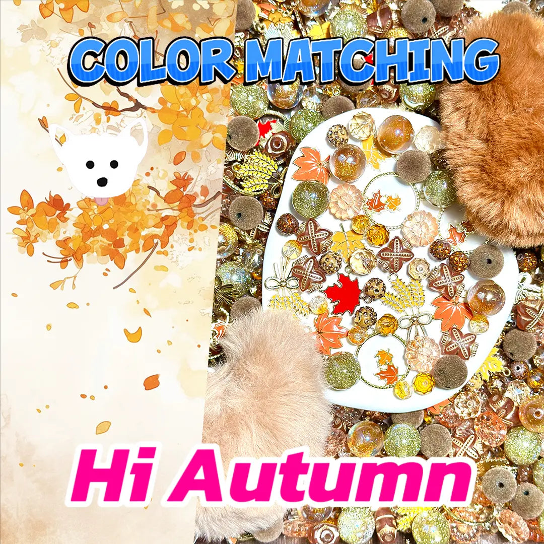 【New Arrival 】The Hi Autumn Gachapon for Beadable Pen\Keychain\Bracelet - Open in live