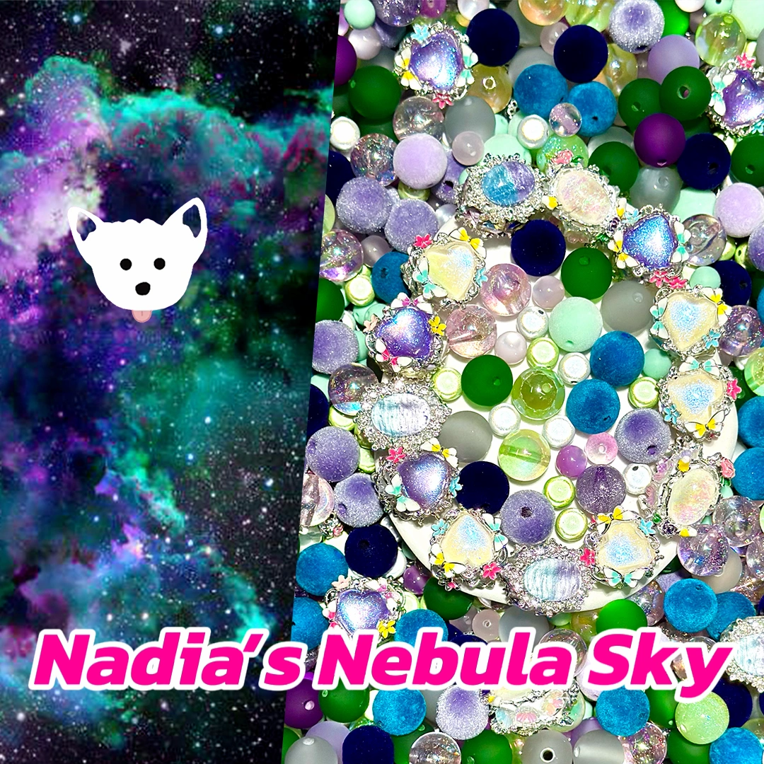 Nadia’s Nebula Sky for Key/Phone Chain/Bracelet/Necklace- Open in live