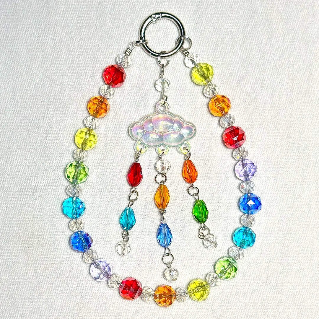 Rainbow Mist Charm  for Key/Phone Chain/Bracelet/Necklace- Open in live