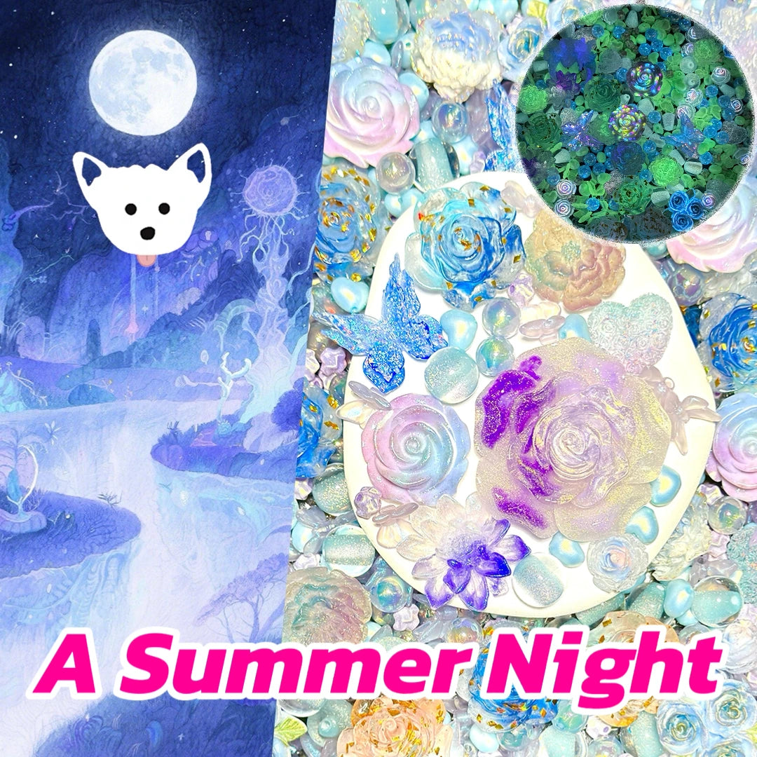 【Glowing】A Summer Night  for Key/Phone Chain/Bracelet/Necklace- Open in live