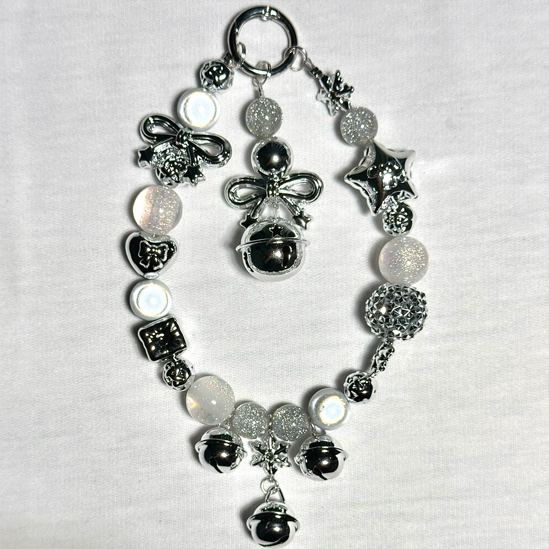Christmas Bell for Key/Phone Chain/Bracelet/Necklace- Open in live