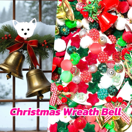 【New Arrival+1 Scoop】Christmas Wreath Bell for Phone Chain/Car Hanging/Pen- Open in live