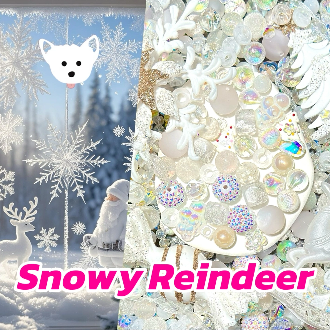 【New Arrival+1 Scoop】【Master】 Snowy Reindeer  for Phone Chain/Car Hanging/Pen- Open in live