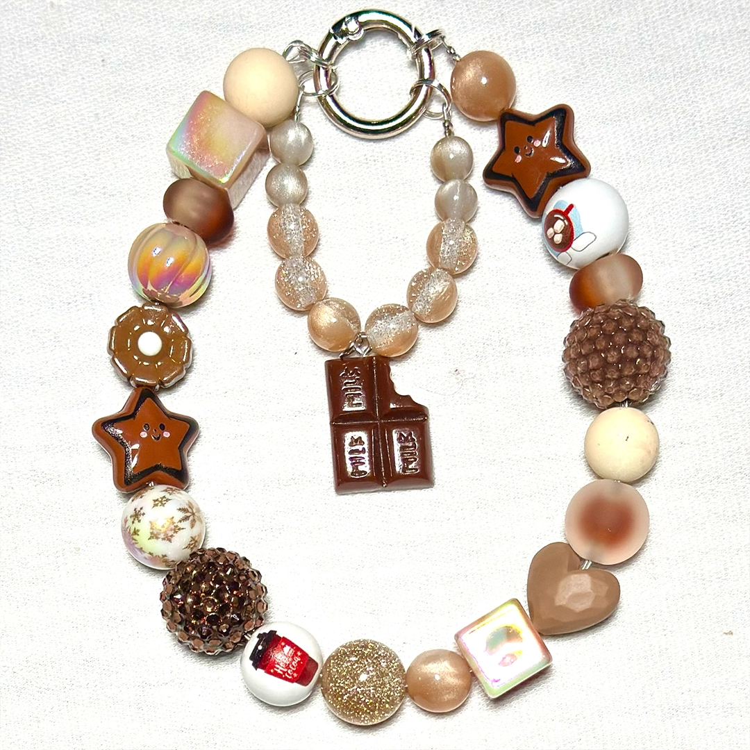 【New Arrival+1 Scoop】 Christmas Hot Chocolate for Phone Chain- Open in live