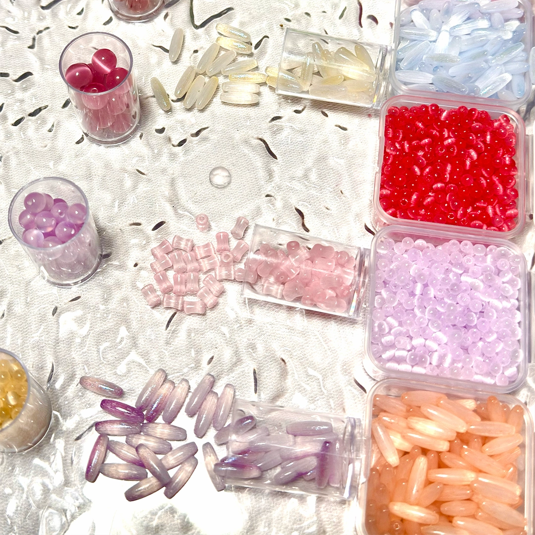 Cat Eye Beads Blind Bag for Bracelet- Open in live