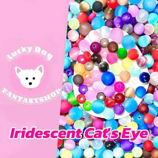 Iridescent Cat's Eye for Bracelet/Keychain - Open in live