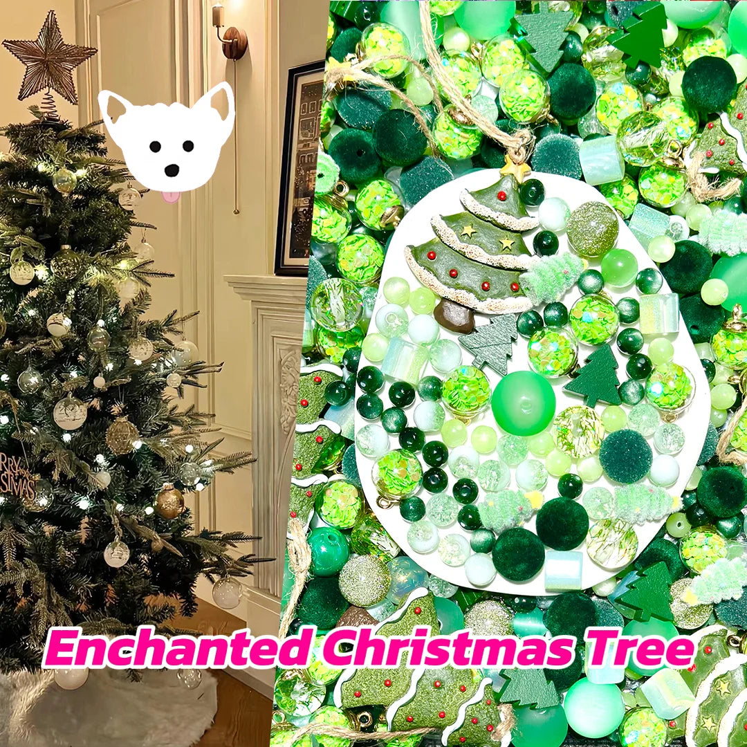Enchanted Christmas Tree  for Phone Chain/Car Hanging/Pen- Open in live