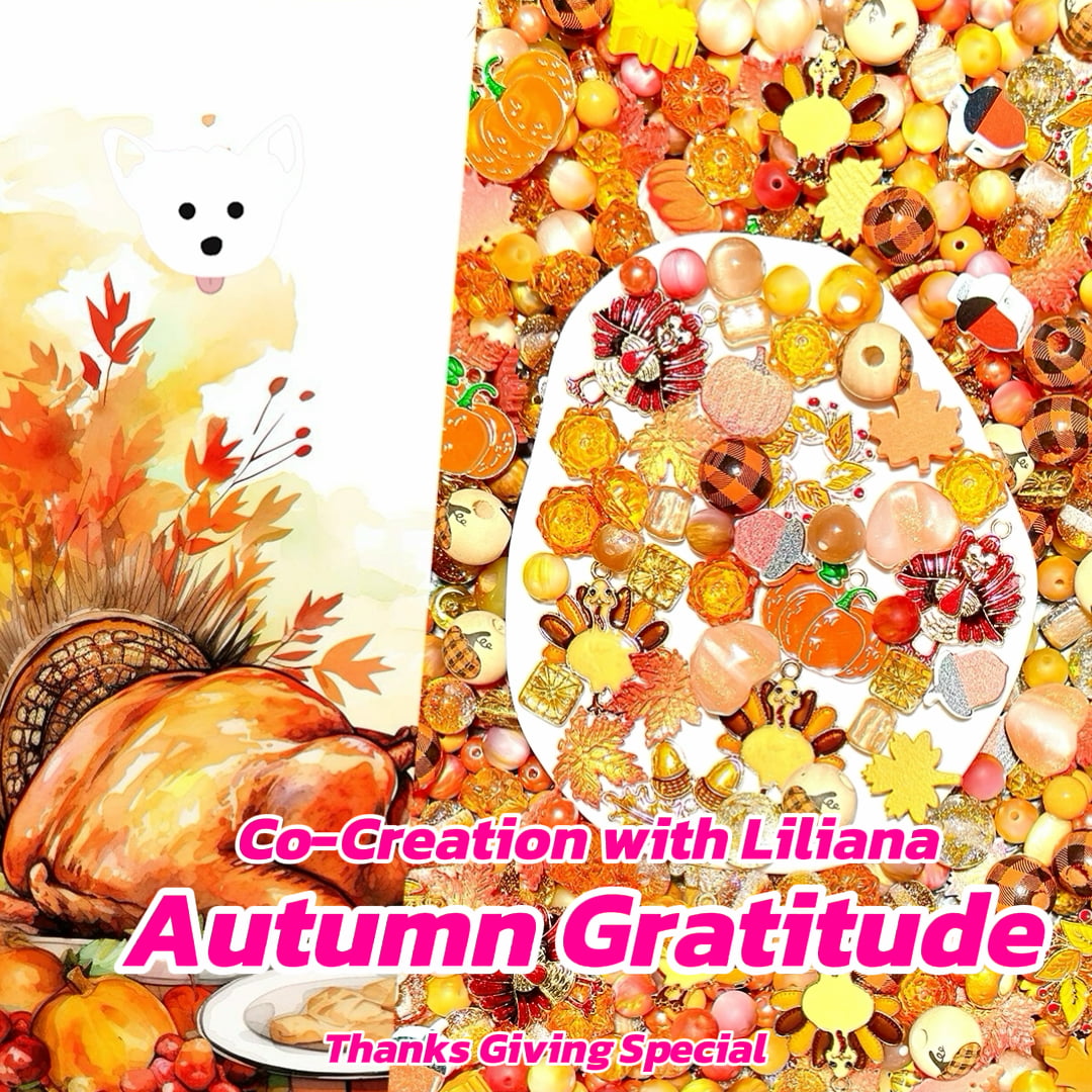 【Co-Creation with Liliana】Autumn Gratitude  for Phone Chain/Car Hanging/Pen- Open in live