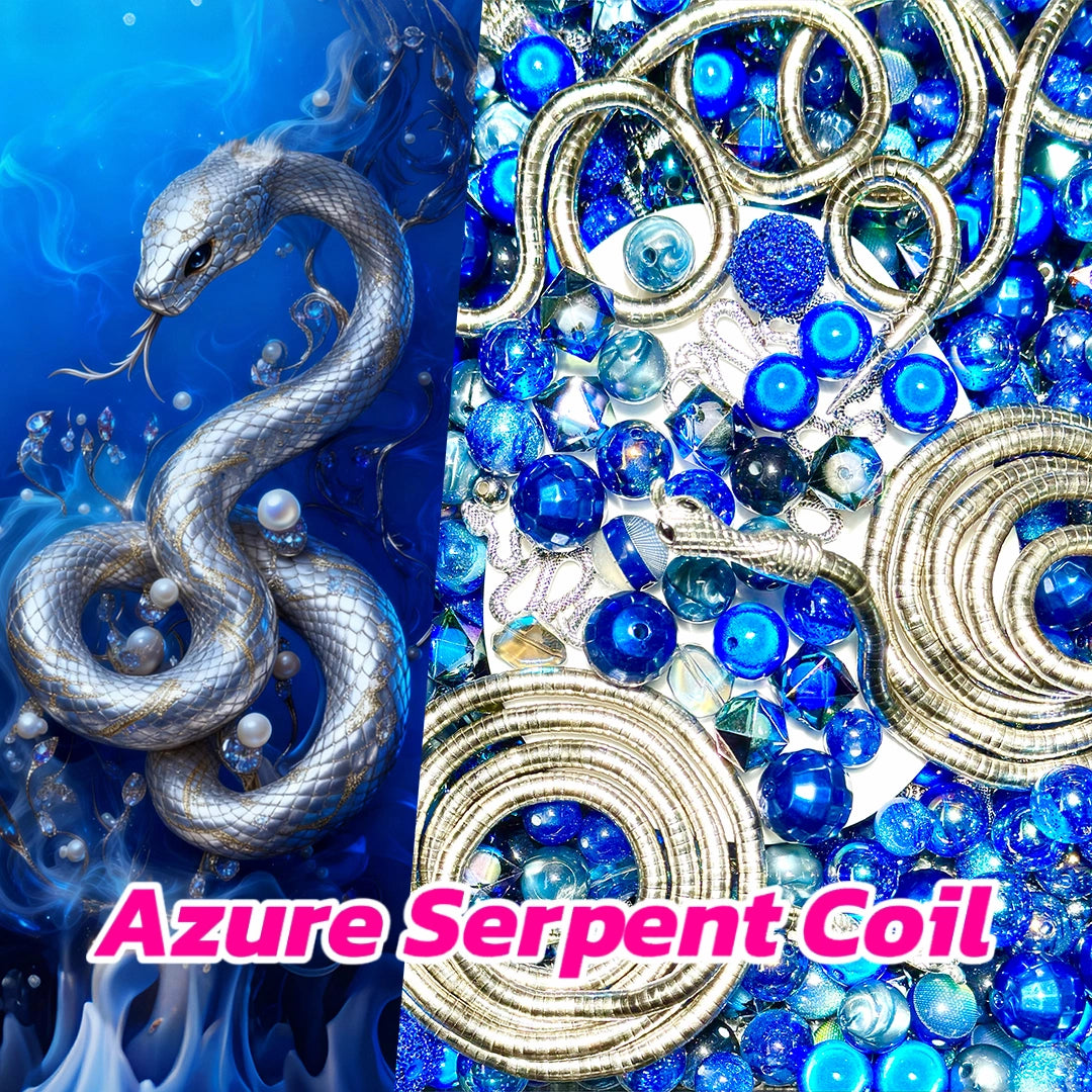 Azure Serpent Coil for Bracelect / Keychain- Open in live