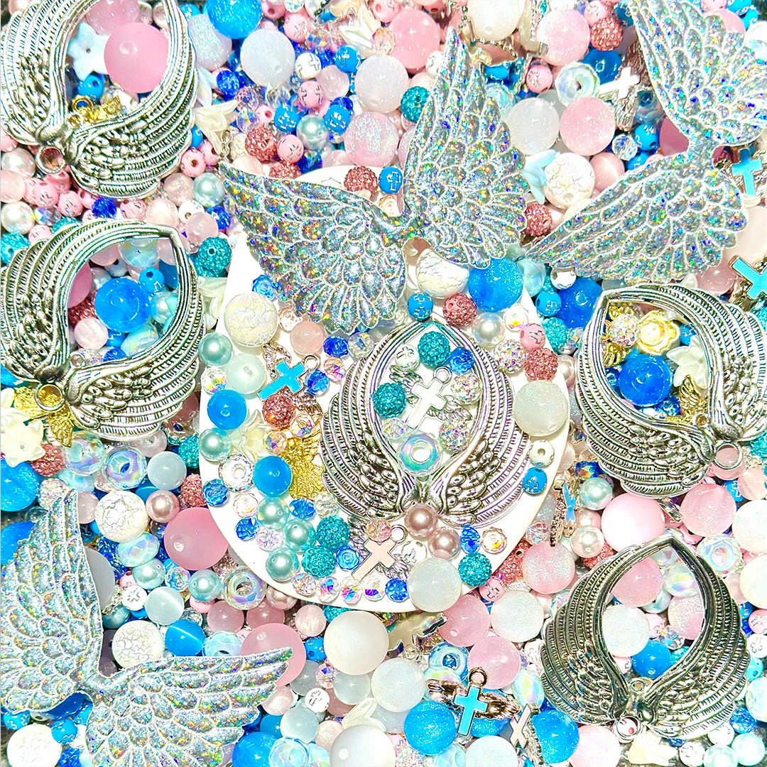 【Co-Creation with Rose】Angel Wings for Bracelet / Keychain- Open in live