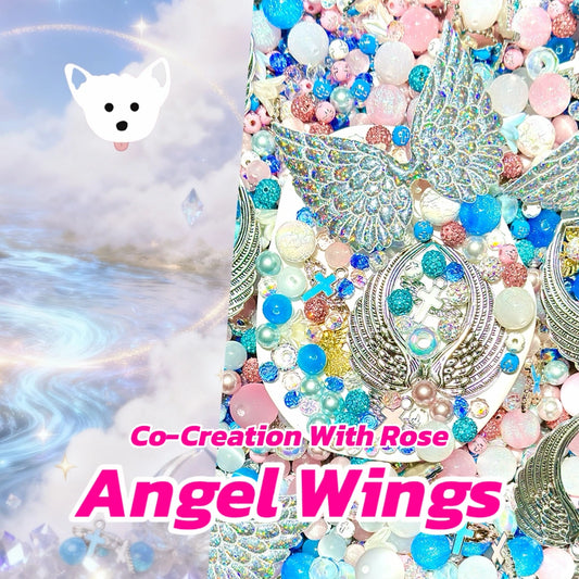 【Co-Creation with Rose】Angel Wings for Bracelet / Keychain- Open in live