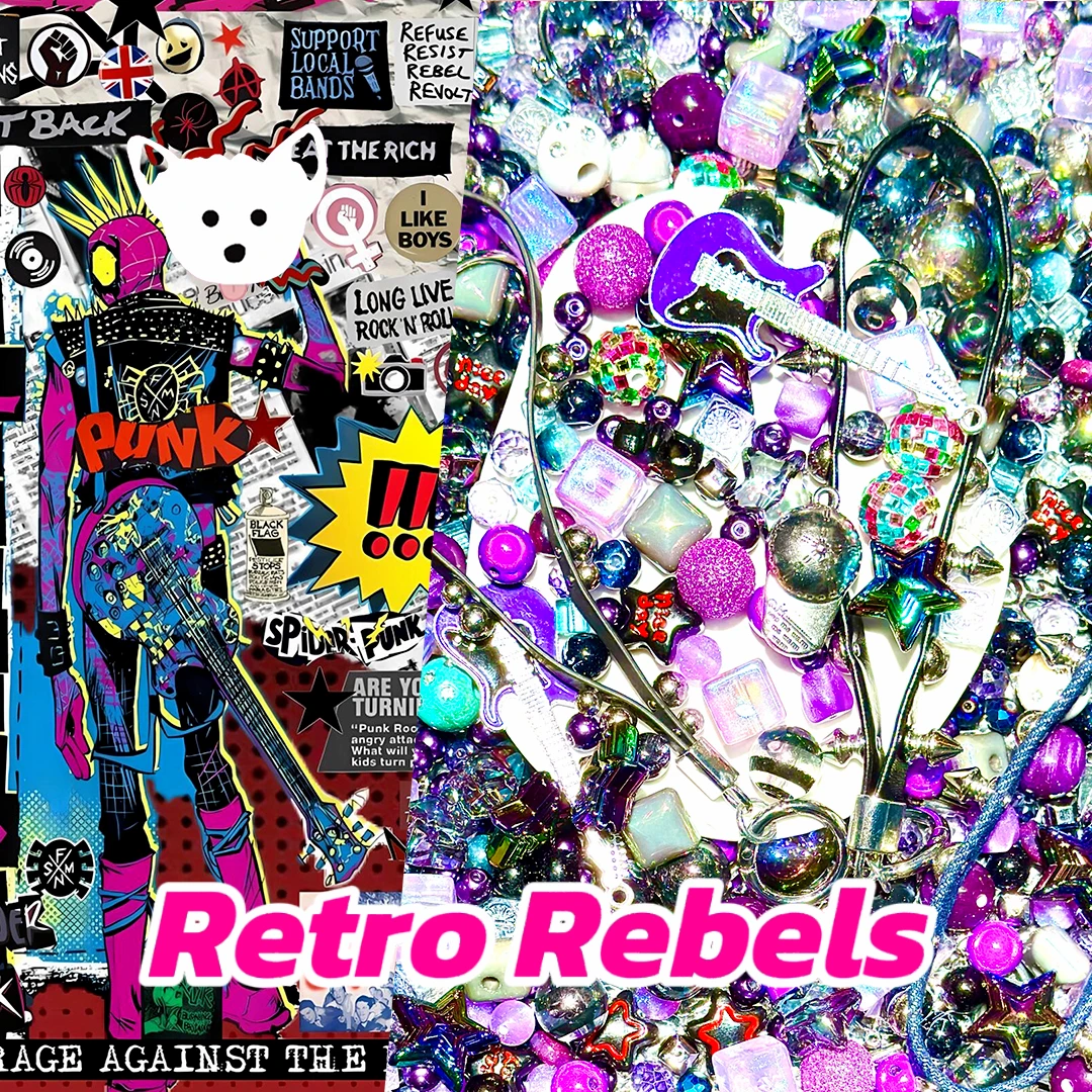 【Master】Retro Rebels for Bracelet/Key/Phone Chain/Pen- Open in live