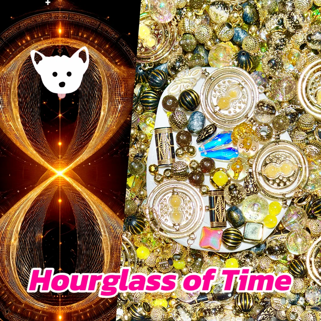 Hourglass of Time for Bracelet/Key/Phone Chain/Pen- Open in live