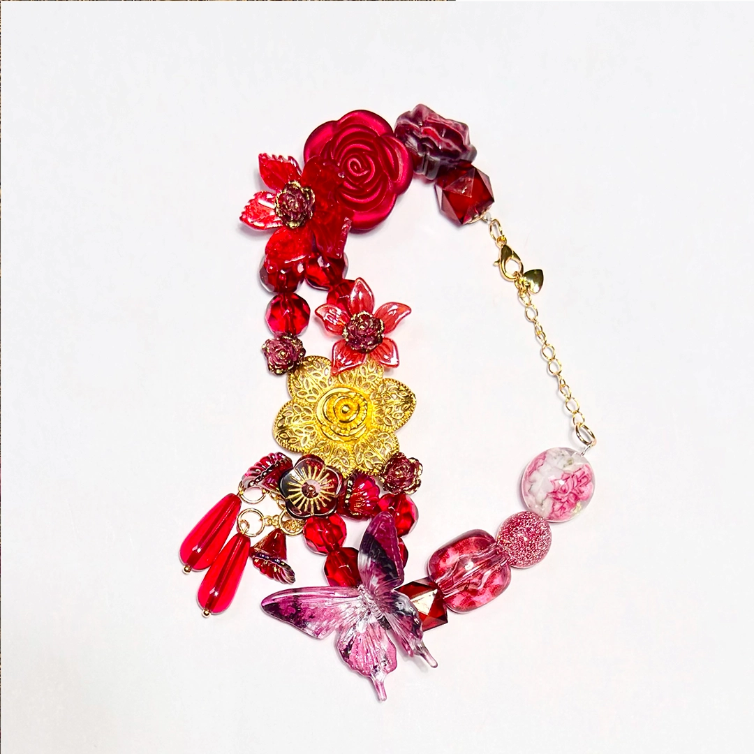 Persephone’s Bloom for Bracelet/necklace/Phone Chain/Pen- Open in live