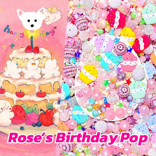 【New Arrival+1 Scoop】【Co-creation with Rose】Rose‘s Birthday Pop for Bracelet/Phone Chain- Open in live