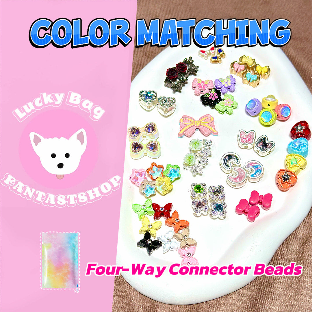 Four-Way Connector Beads Blind Bags for Keychain & Bracelet - Open in live