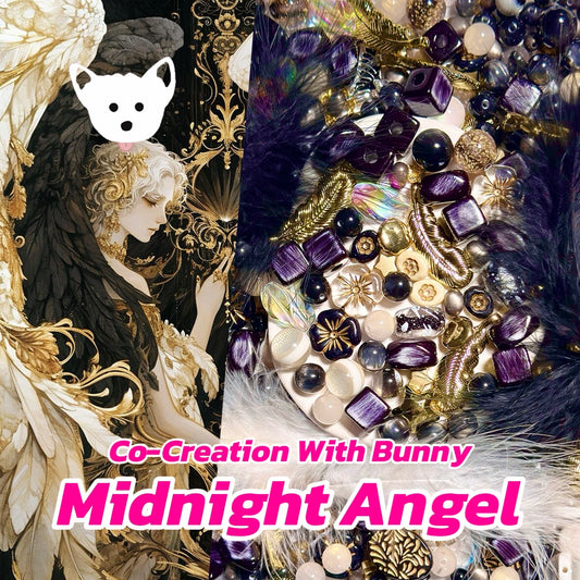【Co-creation with Bunny】 Midnight Angel for Bracelet/Phone Chain- Open in live