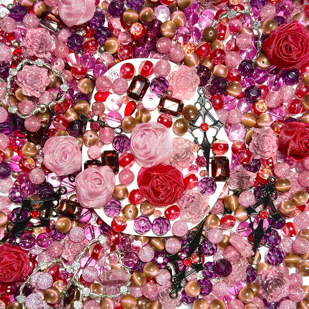 Eternal Veiled Rose for Key/Phone Chain/Bracelet/Pen- Open in live