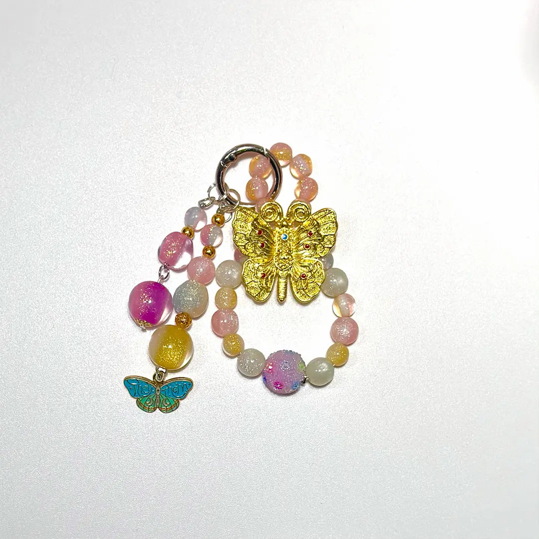 【Co-creation with Pamela】Flowing Mothlight for Key/Phone Chain/Bracelet/Hanging/Pen - Open in live