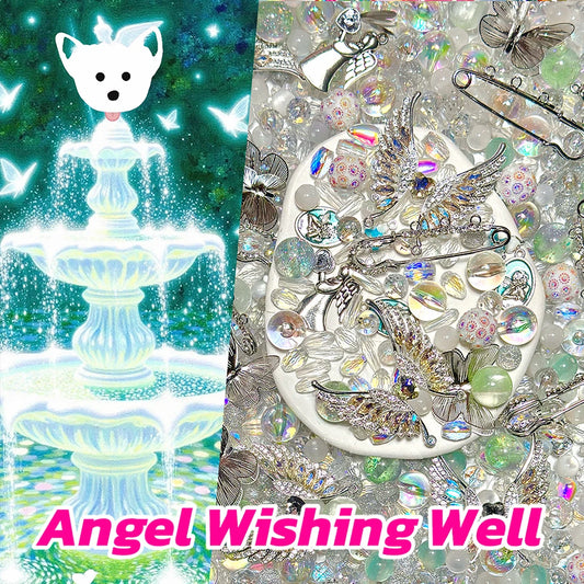 Angel Wishing Well for Necklace/Hanging- Open in live